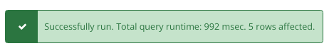 Total query time